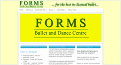 Desktop Screenshot of formsballet.com