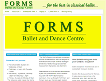 Tablet Screenshot of formsballet.com